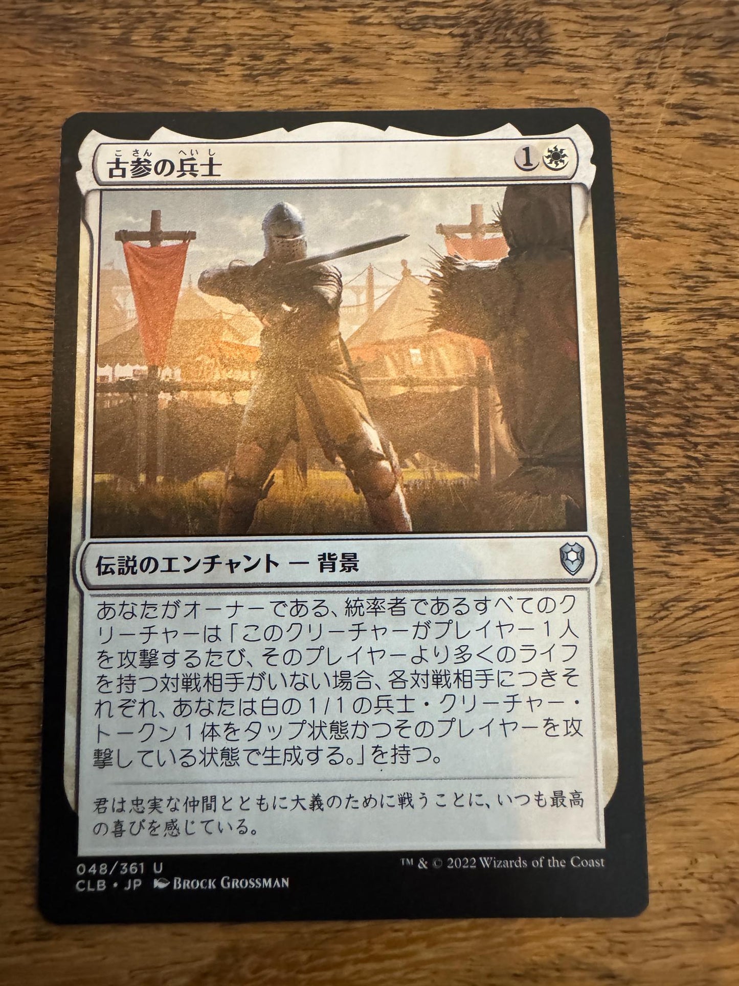 Magic The Gathering Veteran Soldier Japanese Commander Legends Battle Baldur's Gate