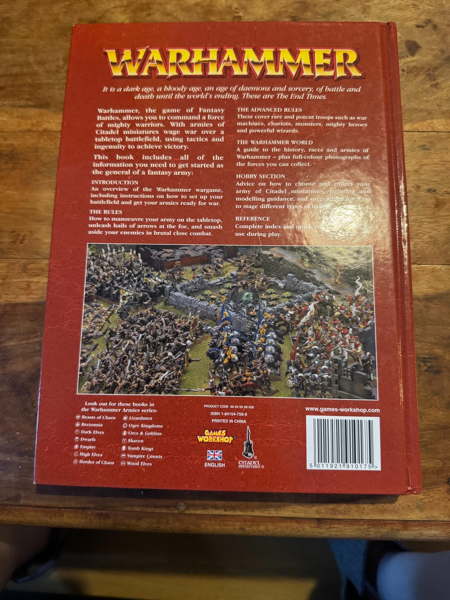 Warhammer The Game of Fantasy Battles 7th Edition Games Workshop 2006
