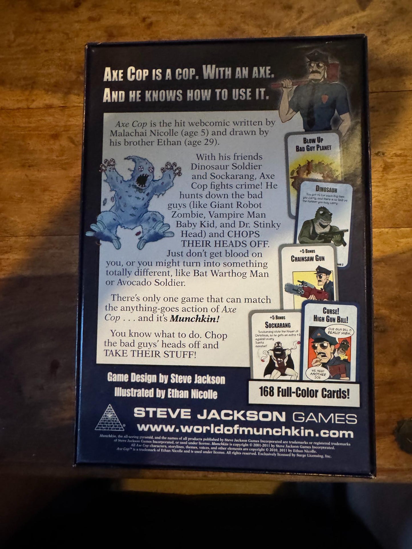 Munchkin Axe Cop Steve Jackson Games 2011