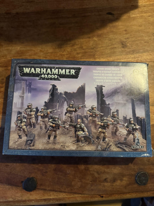 Warhammer 40k Astra Militarum Cadian Shock Troops Box Set Games Workshop