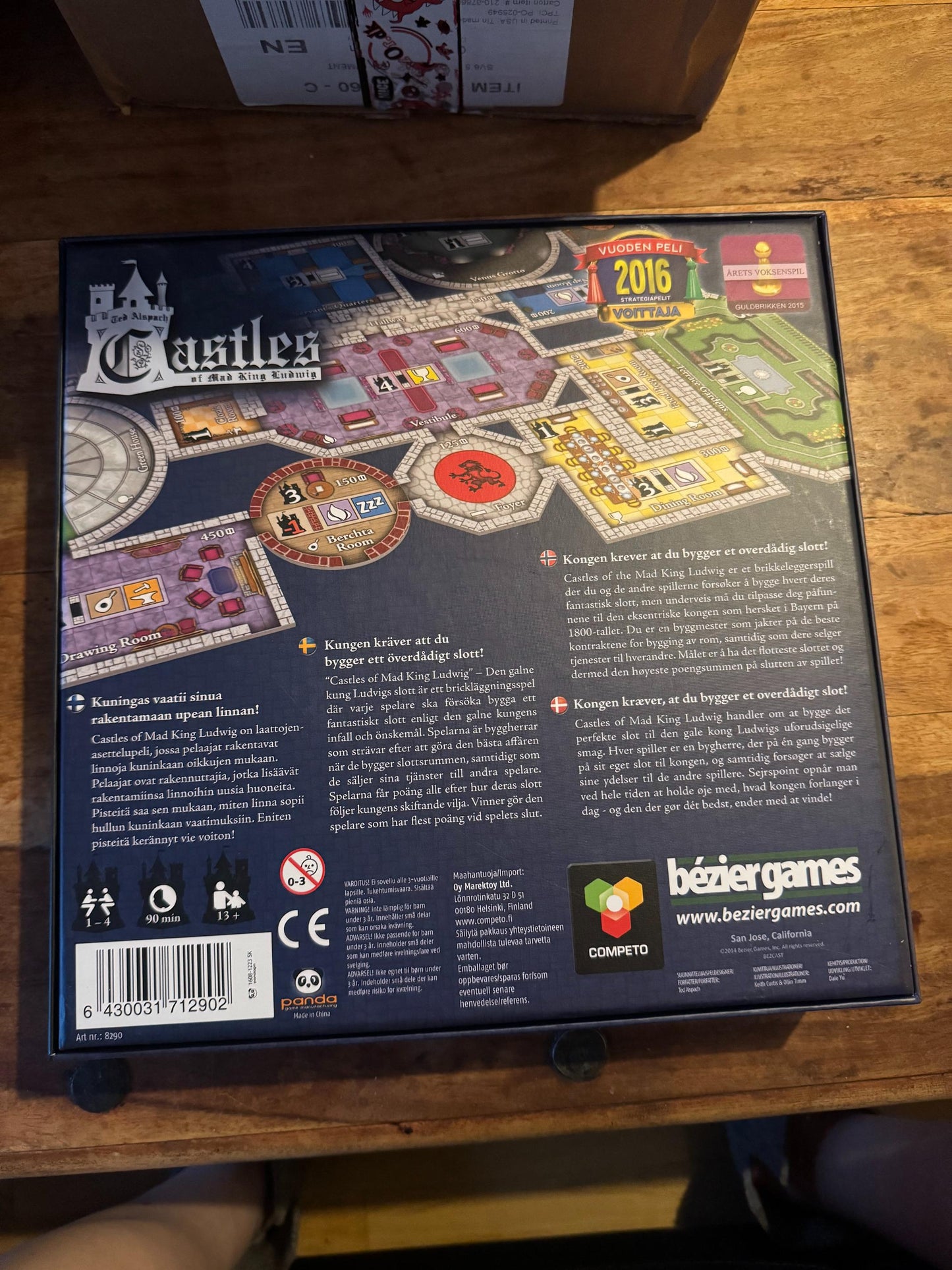 Castles of Mad King Ludwig Bezier Games 2016