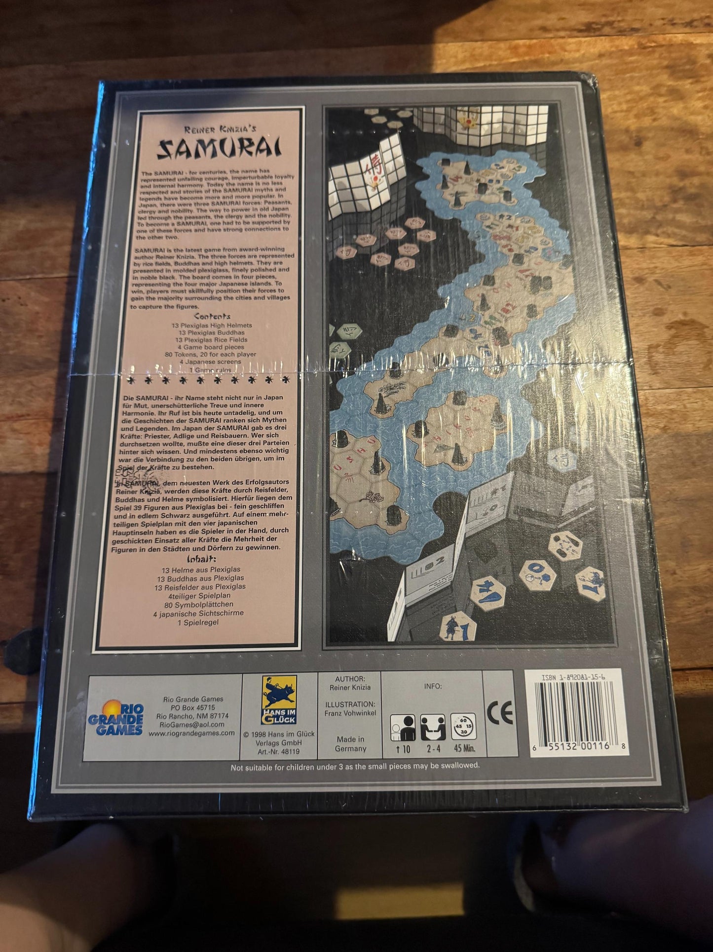 Samurai New Rio Grande Games 1998
