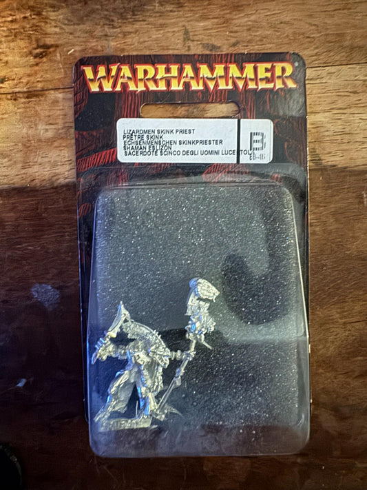 Warhammer Lizardmen Skink Priest Metal NEW Games Workshop