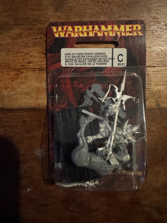 Warhammer Dark Elf Dark Riders Command Metal NEW Games Workshop