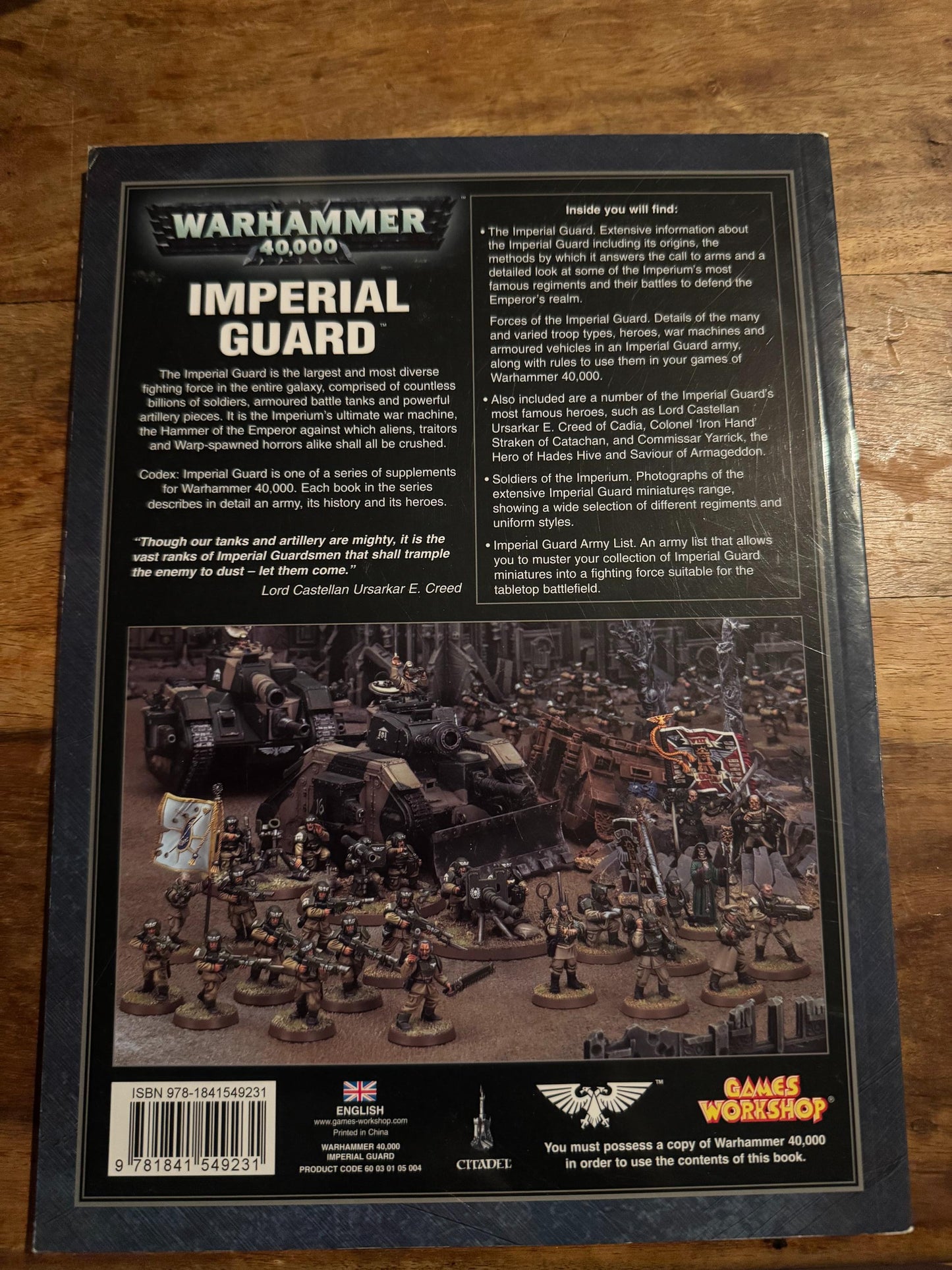 Warhammer 40K Imperial Guard Codex 4th Edition