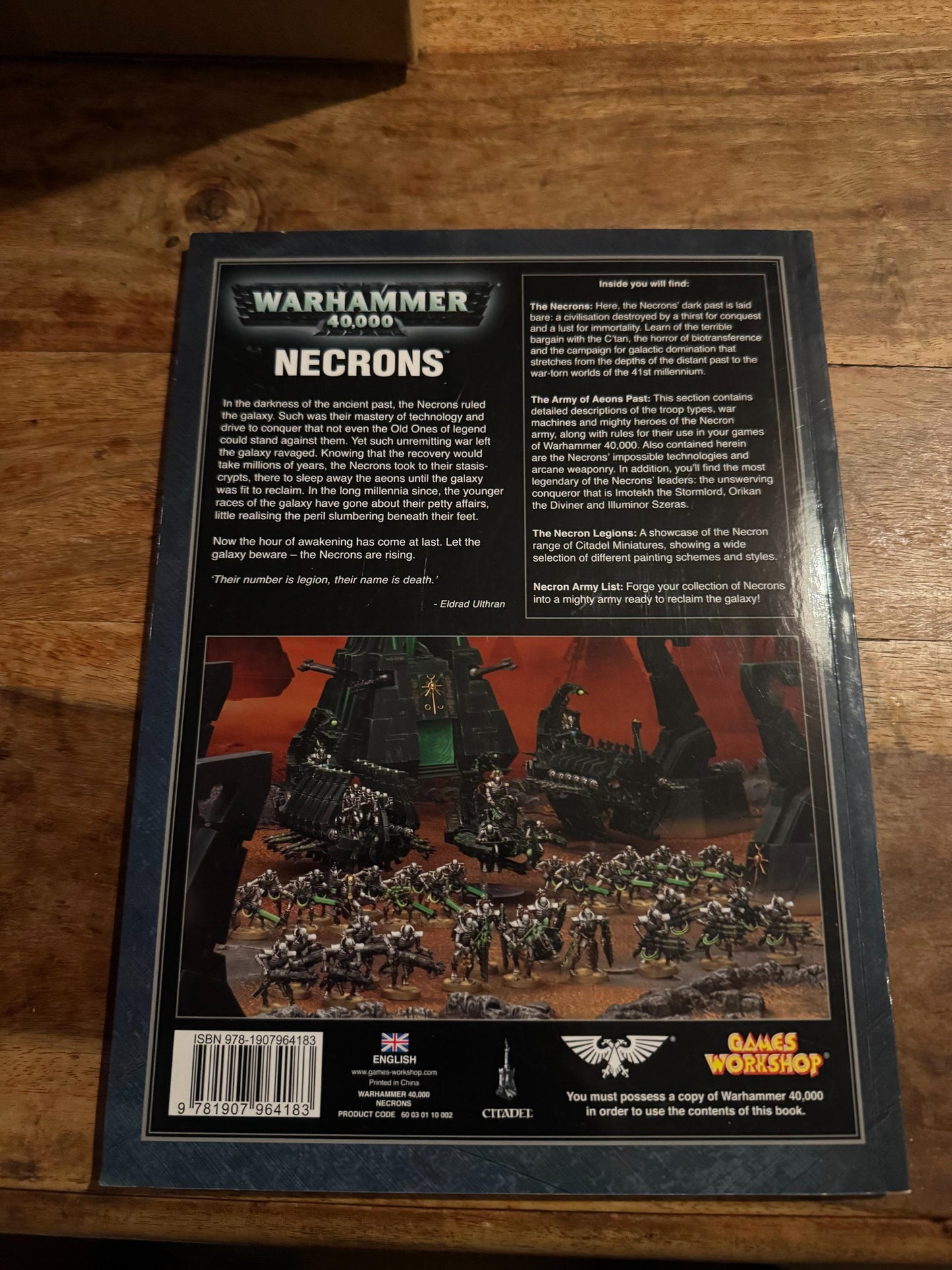 Warhammer 40k Necrons Codex 5th Ed Games Workshop 2011