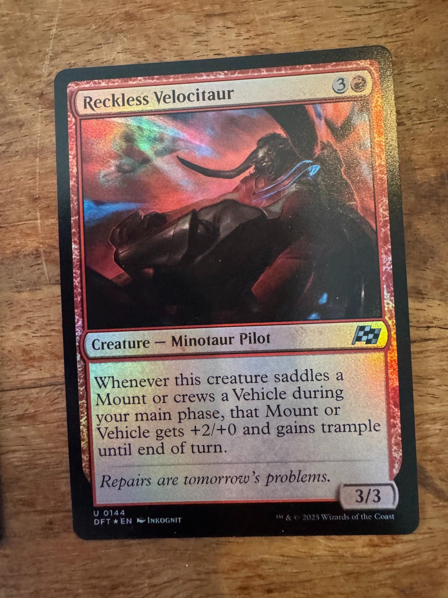 Magic The Gathering Reckless Velocitaur 0144 Aetherdrift - AllRoleplaying.com