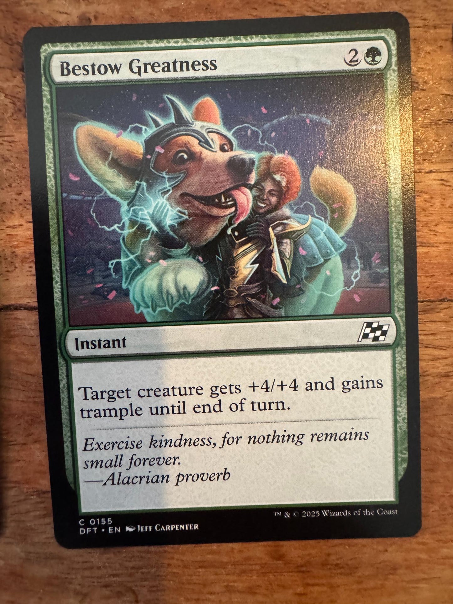 Magic The Gathering Bestow Greatness 0155 Aetherdrift - AllRoleplaying.com