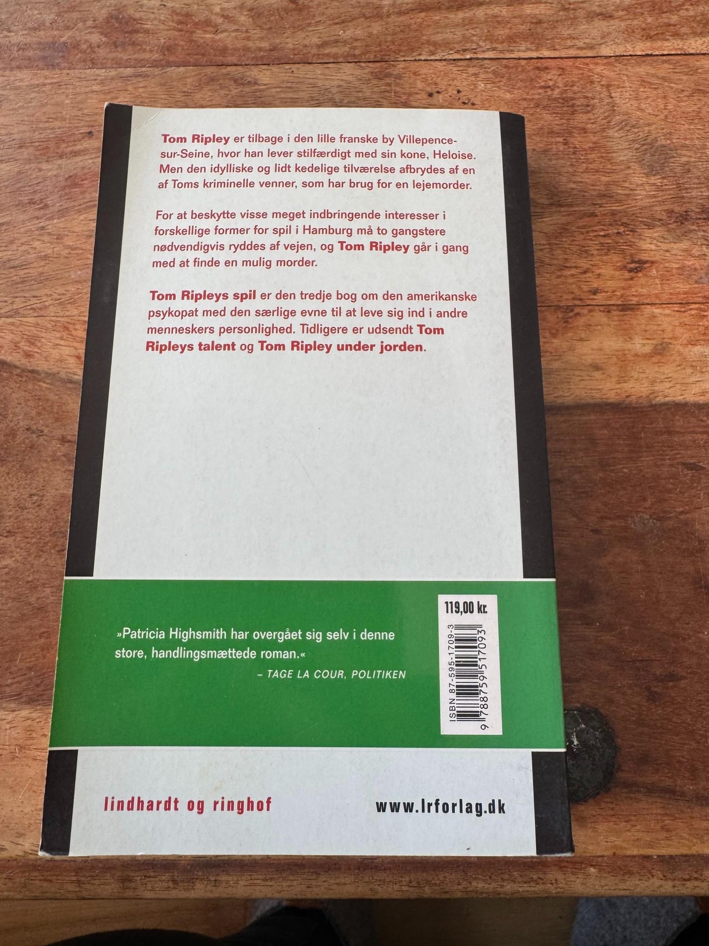 Tom Ripleys spil Patricia Highsmith