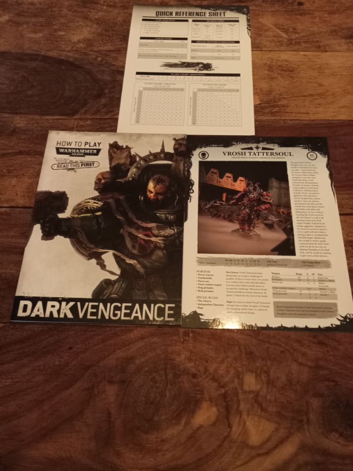 Warhammer 40k How To Play Dark Vengeance Expansion Rulebook Games Workshop