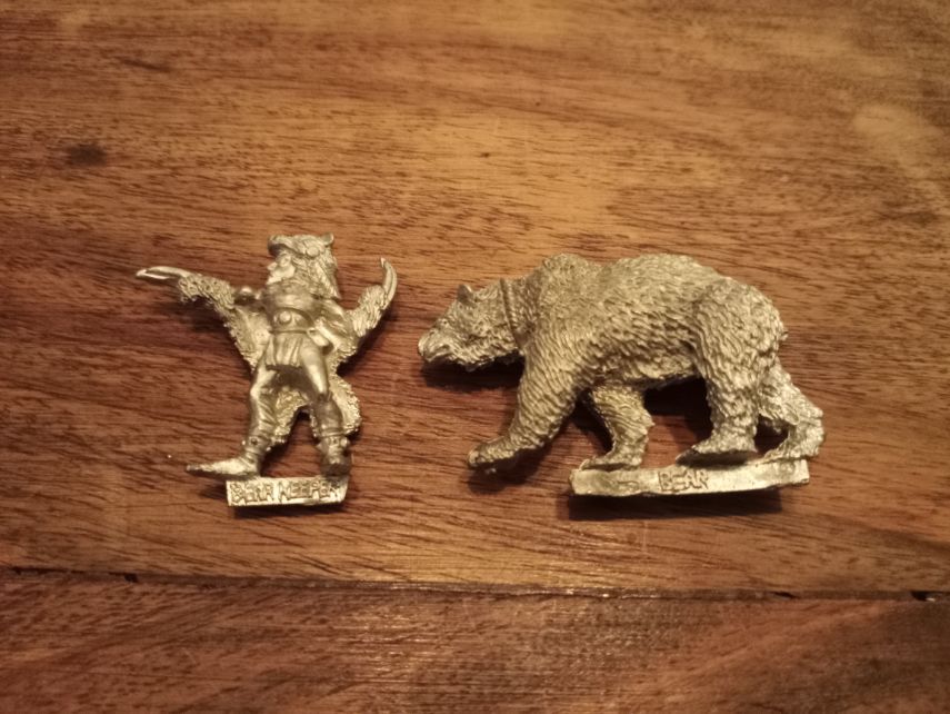 Warhammer Fantasy Wood Elves Bear Keeper Metal Games Workshop