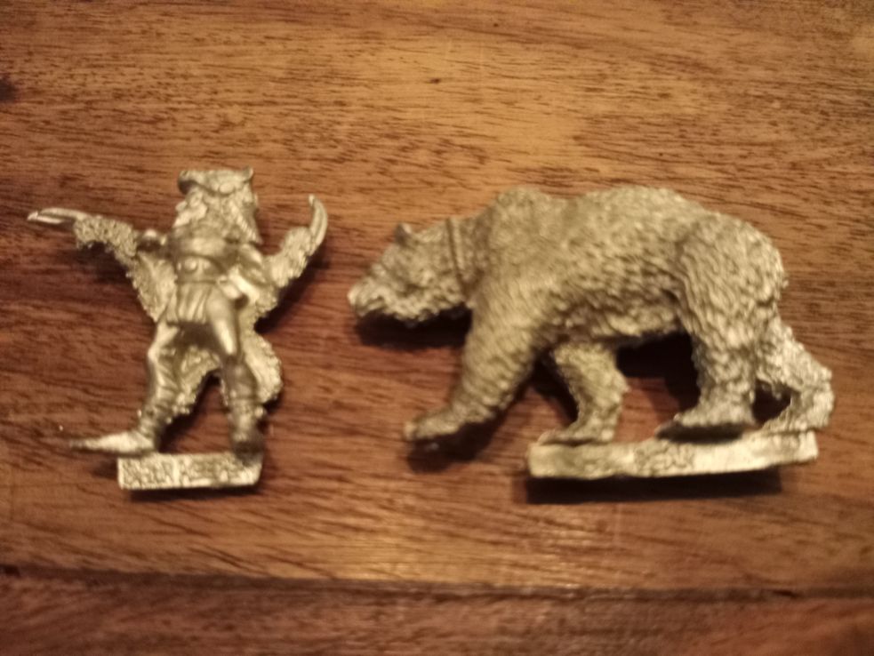 Warhammer Fantasy Wood Elves Bear Keeper Metal Games Workshop