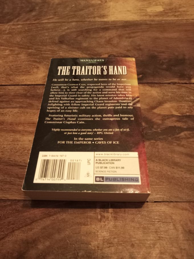 Warhammer 40K The Traitor's Hand - Ciaphas Cain #3 Black Library 2005