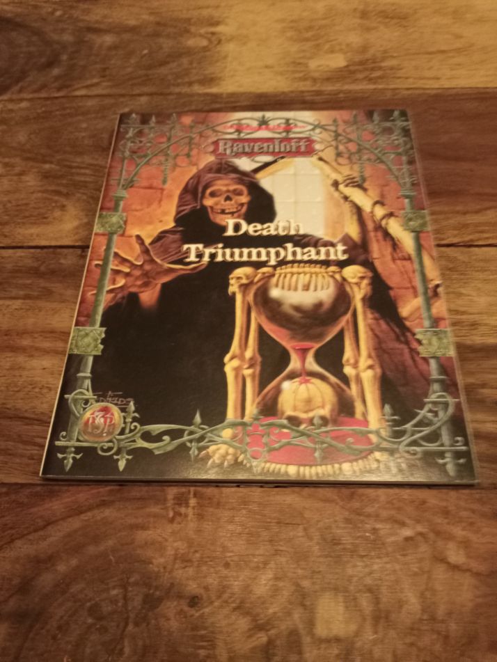Ravenloft Death Triumphant Grim Harvest #3 With Map AD&D TSR 1996