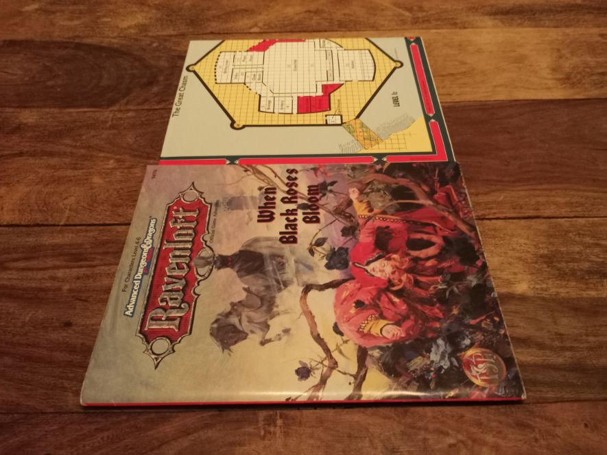 Ravenloft When Black Roses Bloom With Map TSR 9476 AD&D 1995