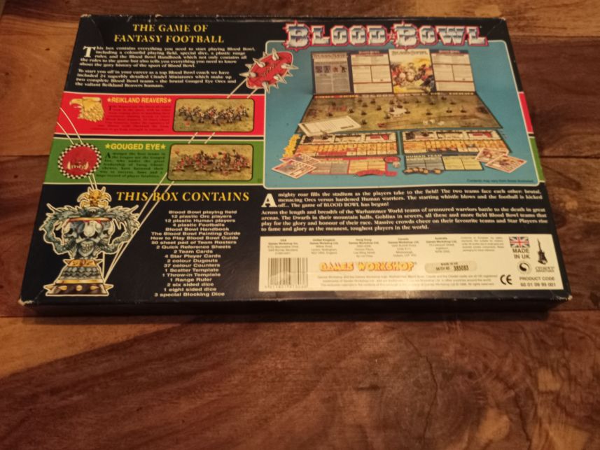 Blood Bowl Game of Fantasy Football 3rd Edition Incomplete Games Workshop 2002