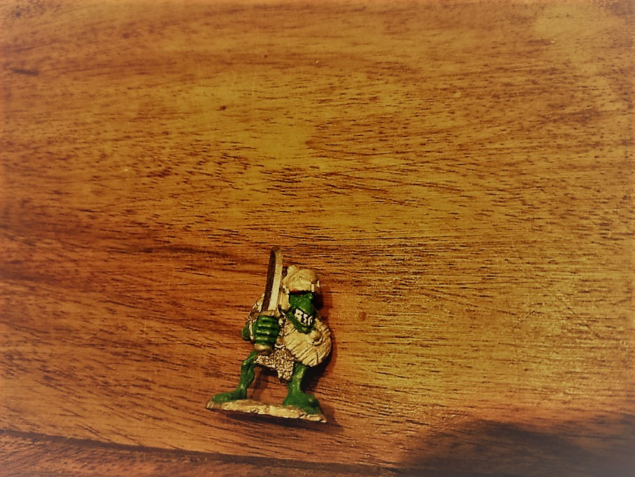Miniatures Orc Warrior with scimitar and shield Metal