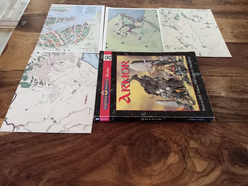 Middle-Earth Arnor Realm With 4 Maps I.C.E. 2005 Middle-Earth Role Playing MERP 1994