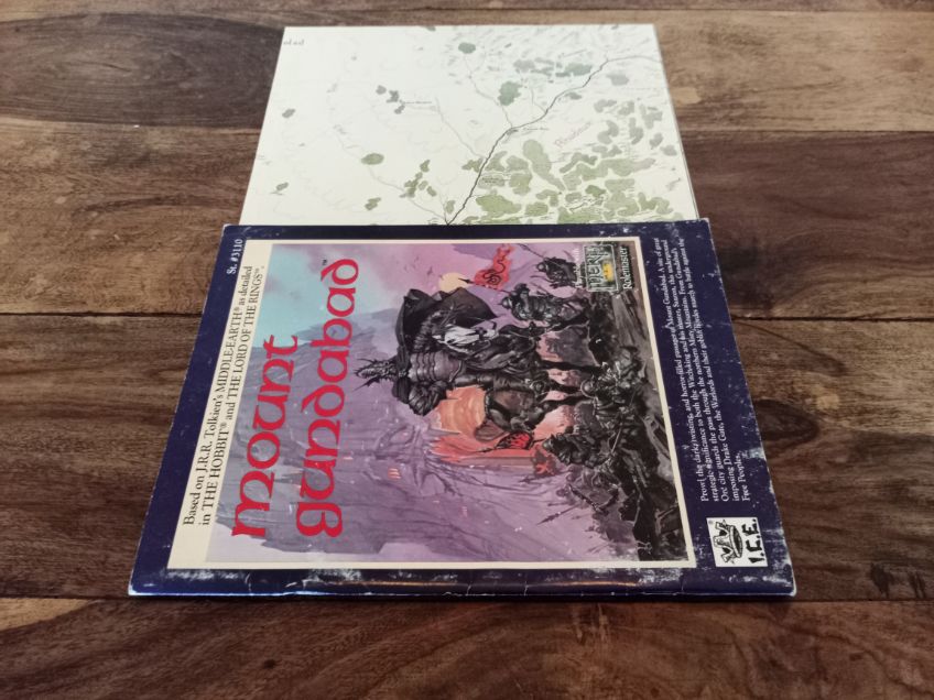MERP Mount Gundabad With Map ICE 3110 Lord of the Rings I.C.E. 1989