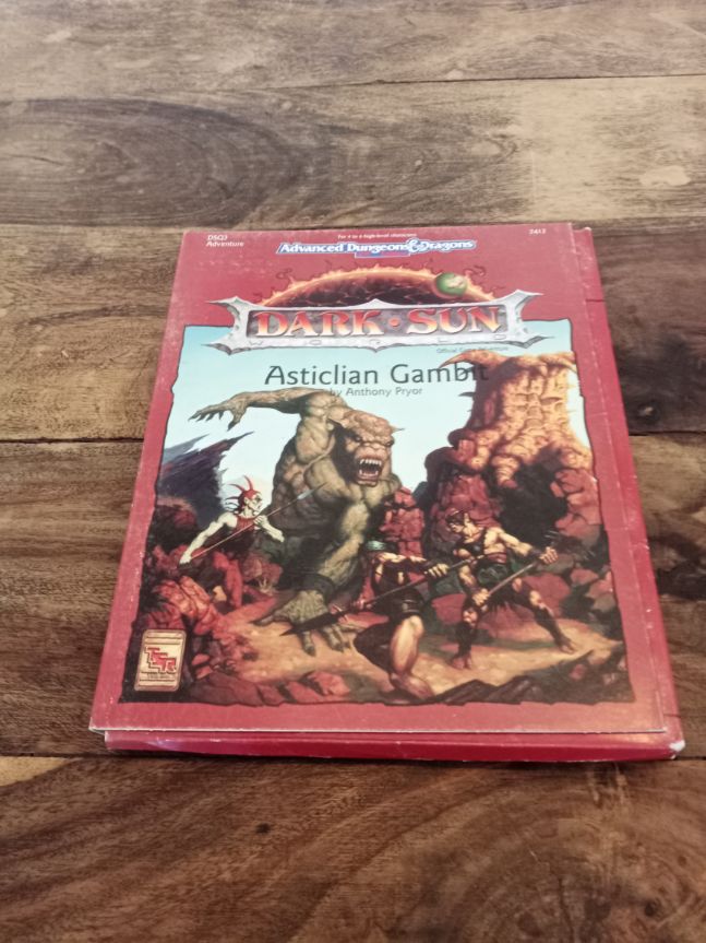 Dark Sun Asticlian Gambit TSR 2412 AD&D 1992