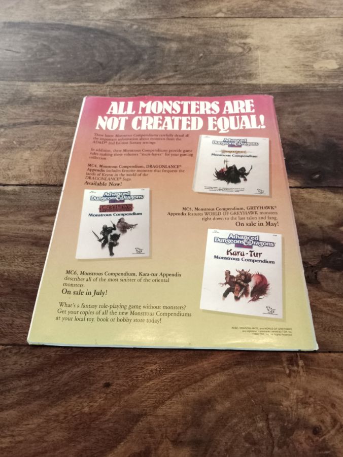 Dungeon Magazine #24 July/August Vol IV. No. 6 1990 TSR D&D