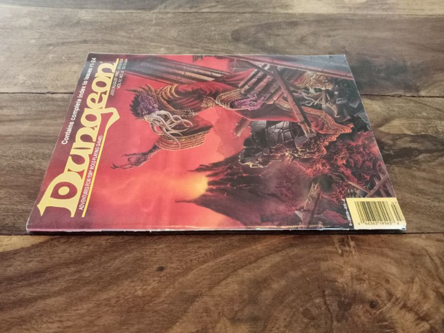 Dungeon Magazine #24 July/August Vol IV. No. 6 1990 TSR D&D