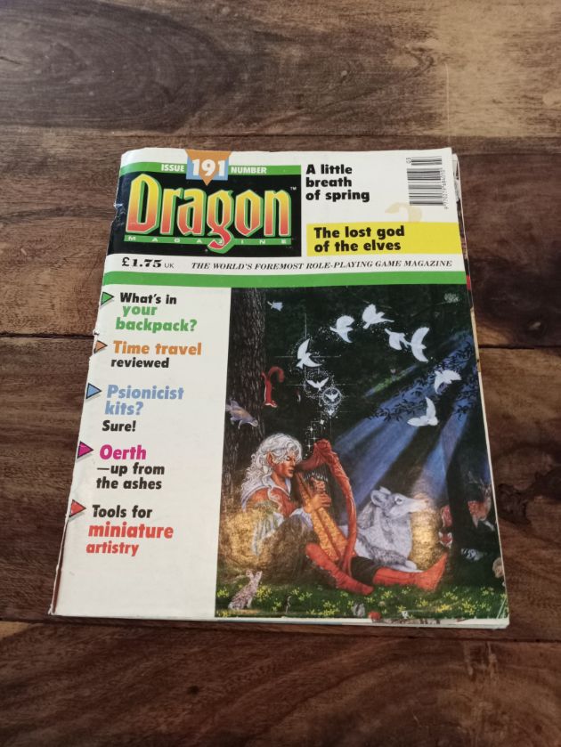 Dragon Magazine #191 March 1993 TSR D&D