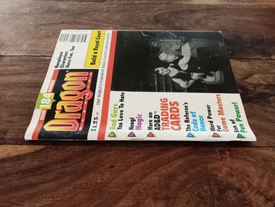 Dragon Magazine #184 August 1992 TSR D&D AD&D