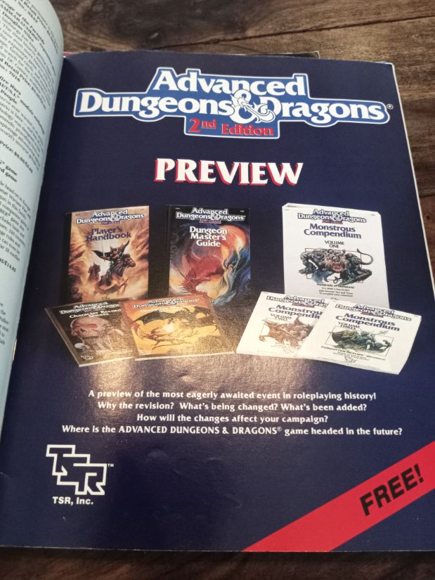 Dragon Magazine #142 With AD&D 2nd Ed Preview February 1989 TSR AD&D