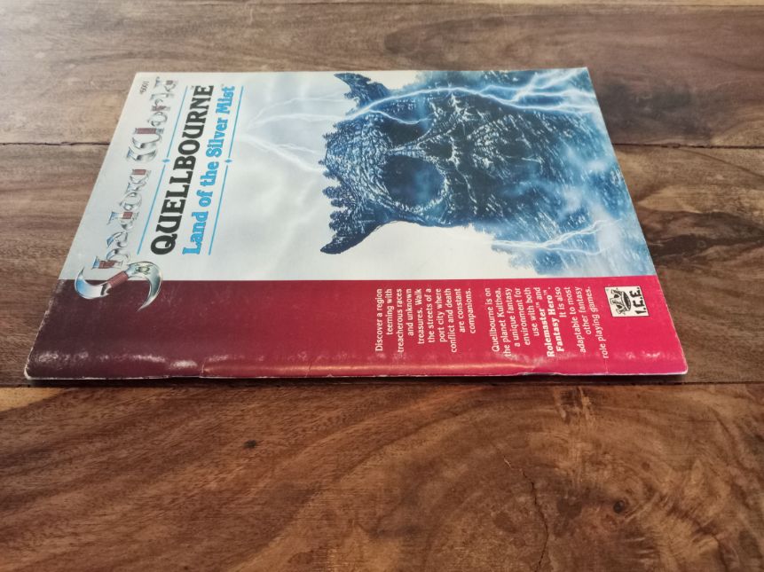 Shadow World Quellbourne Land of the Silver Mist With Map I.C.E. 6001 Rolemaster 1989