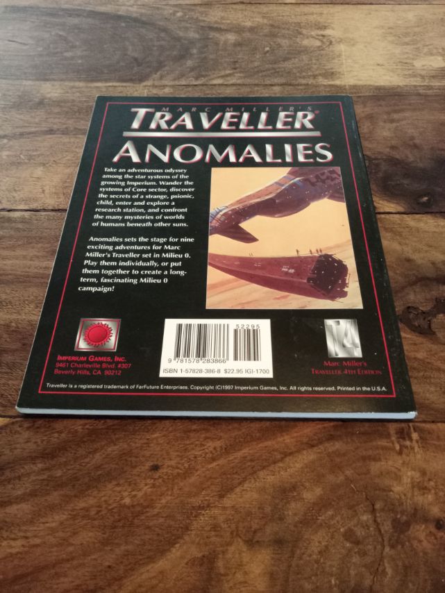 Traveller Anomalies Traveller 4th Ed Imperium Games 1997