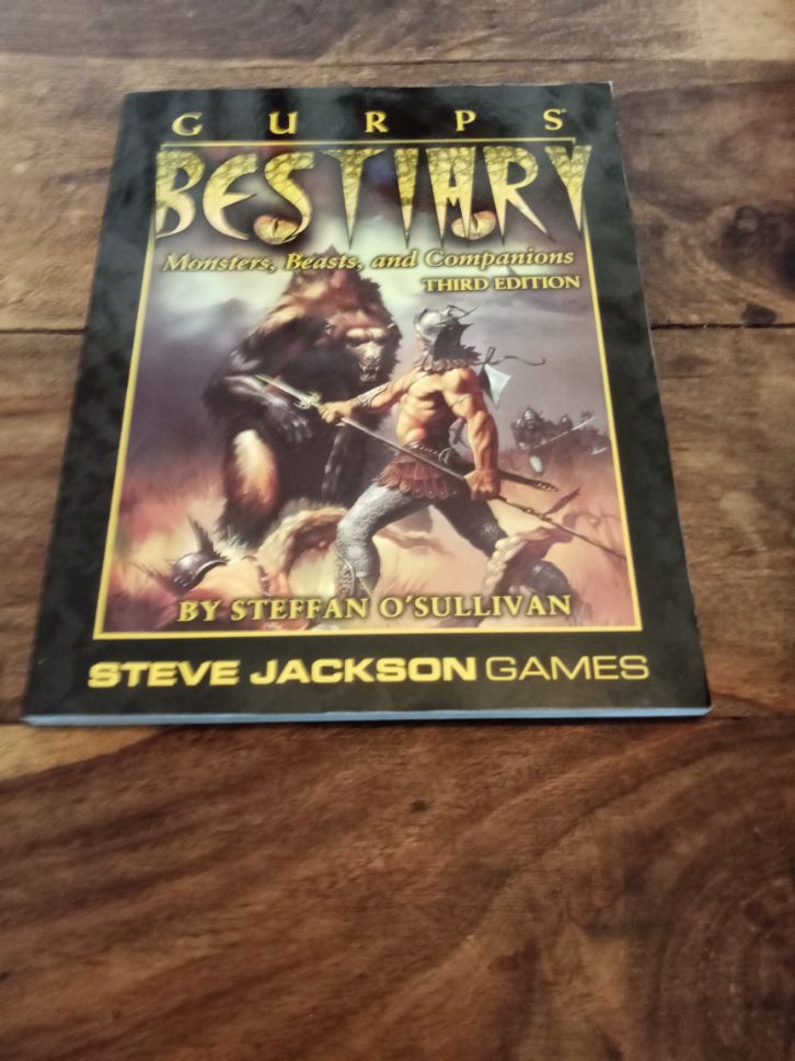 Gurps Bestiary Animals Monsters 2nd Ed Steve Jackson Games 1994