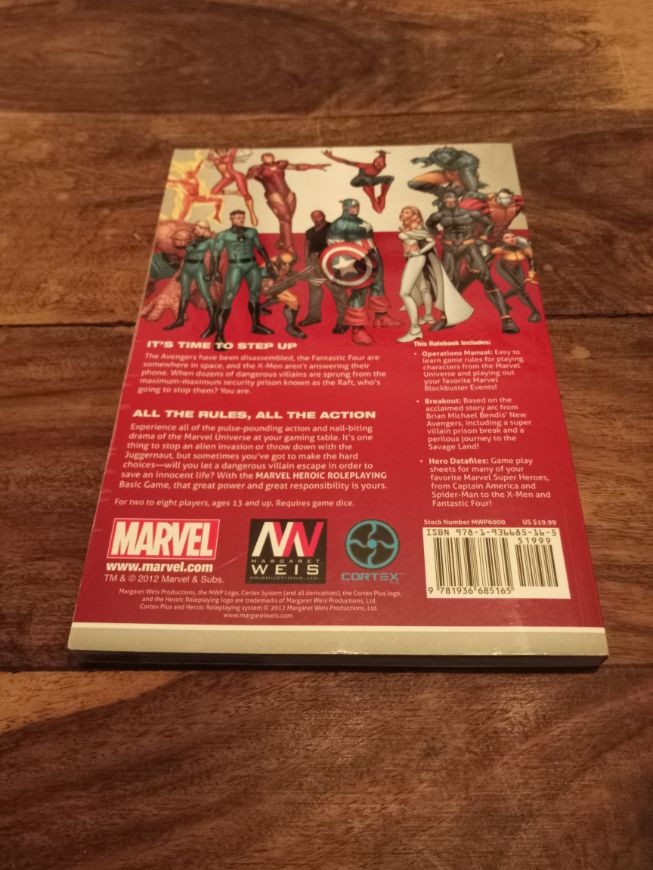 Marvel Heroic Roleplaying Basic Game Margaret Weis Productions 2012