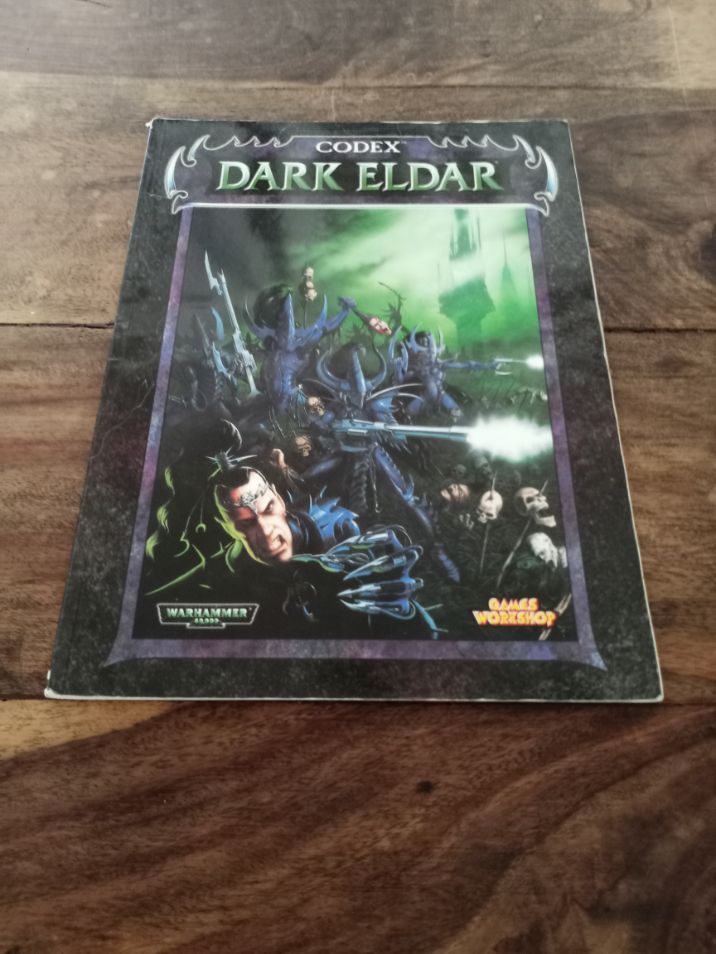 Warhammer 40k Dark Eldar Codex 3rd Edition 1st Printing Games Workshop 1998