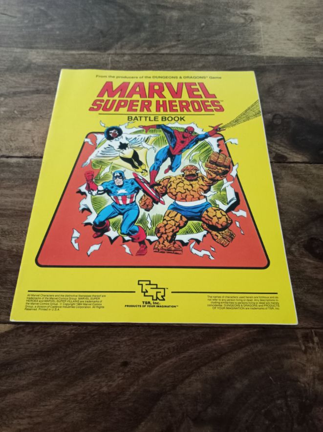 Marvel Super Heroes Battel Book TSR 1984