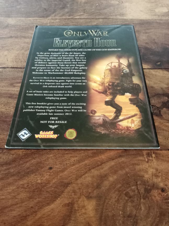 Only War Eleventh Hour Warhammer 40K Fantasy Flight Games 2012