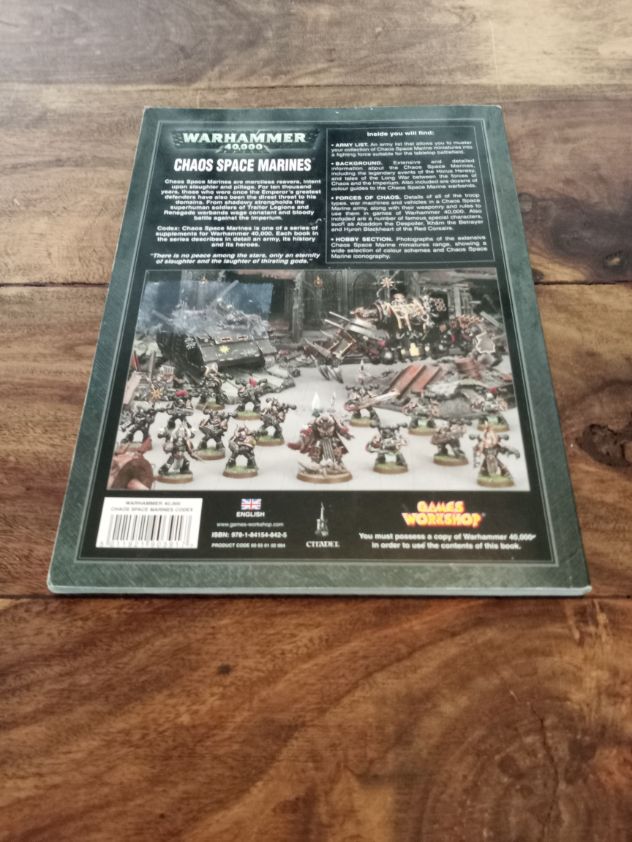 Warhammer 40,000 Chaos Space Marines 4th Edition Codex Games Workshop