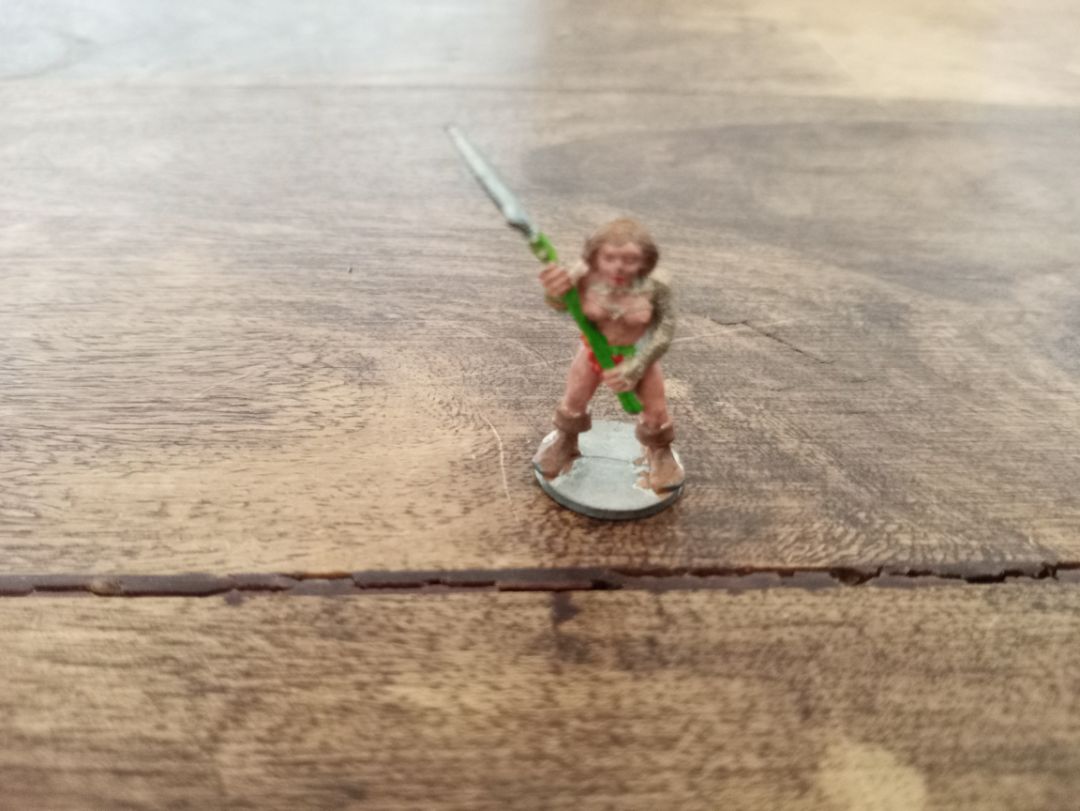 Female Warrior With Spear Metal Miniatures