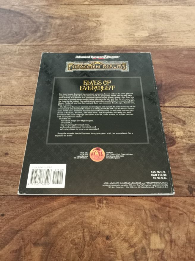 Forgotten Realms Elves of Evermeet TSR 9430 AD&D 1994