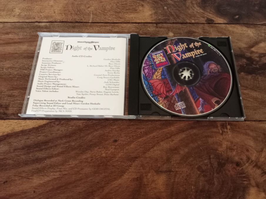 Mystara Night of the Vampire AD&D With Map and CD TSR 1994