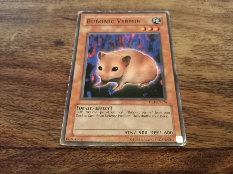 yugioh hamster card Yu-Gi-Oh! Bubonic Vermin DB1-EN176 – AllRoleplaying.com