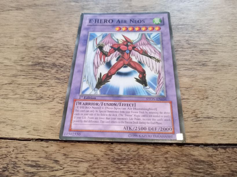Yu-Gi-Oh! Elemental Hero Air Neos Ultimate Rare STON-EN034 1st Edition AllRoleplaying.com Yu-Gi-Oh! Elemental Hero Air Neos Ultimate Rare STON-EN034 1st Edition AllRoleplaying.com