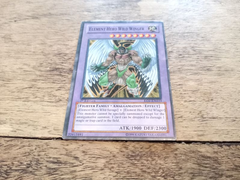 Yu-Gi-Oh Elemental Hero Wild Wingman EOJ-EN035 Ultimate Rare 1st Ed