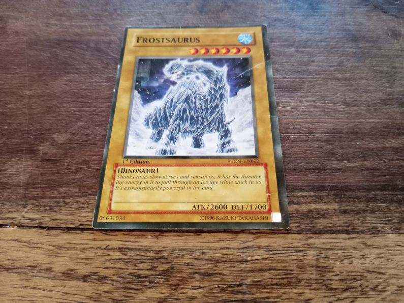 Yu-Gi-Oh! Frostosaurus STON-EN002 1st Edition AllRoleplaying.com Yu-Gi-Oh! Frostosaurus STON-EN002 1st Edition AllRoleplaying.com