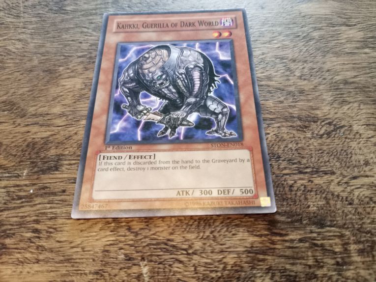 Yu-Gi-Oh! Kahkki, Guerilla Of Dark World STON-EN018