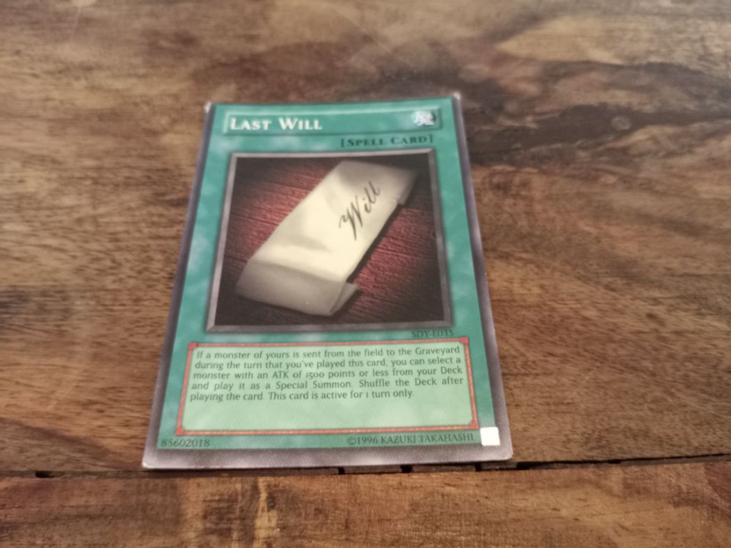 card of last will yugioh Last Will | Card Details