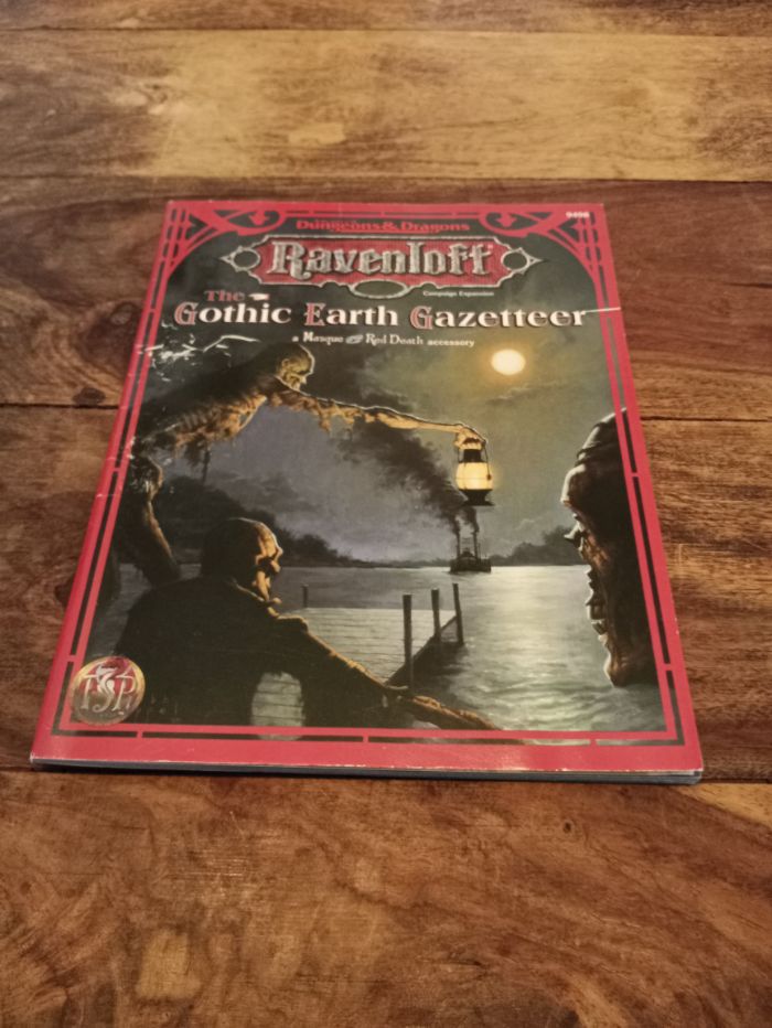 Ravenloft The Gothic Earth Gazetteer With Map TSR 9498 AD&D 1995