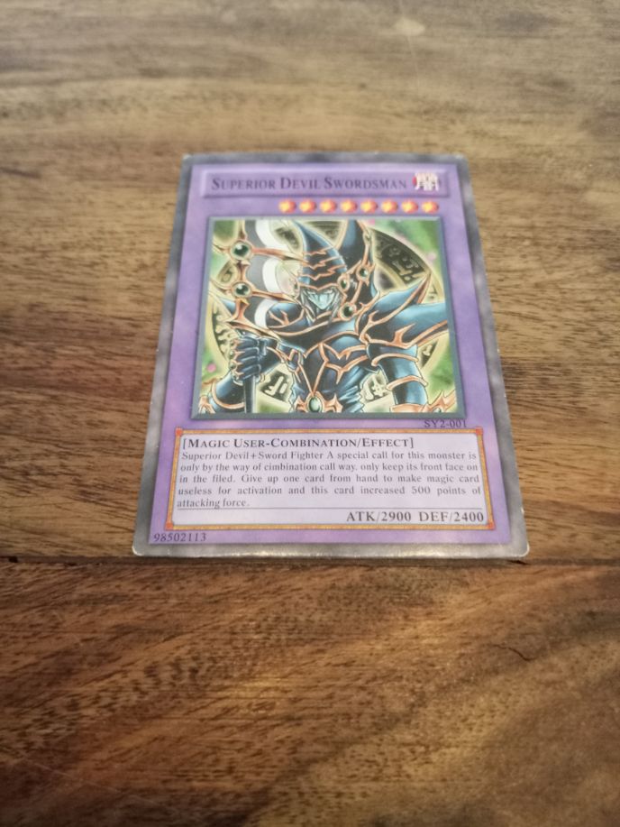 Yu-Gi-Oh! Superior Devil Swordsman SY2-001