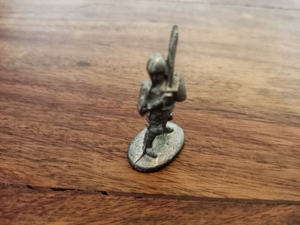 Fighter with Sword and Shield Metal Miniature