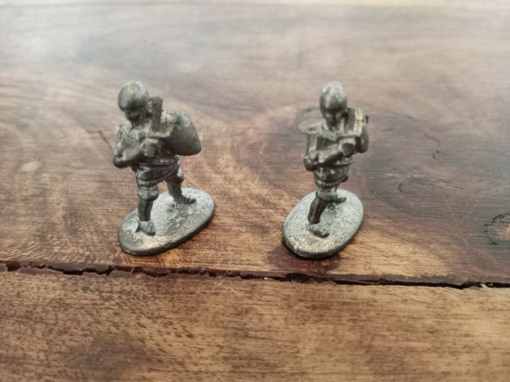 Fighter with Sword and Shield Metal Miniature